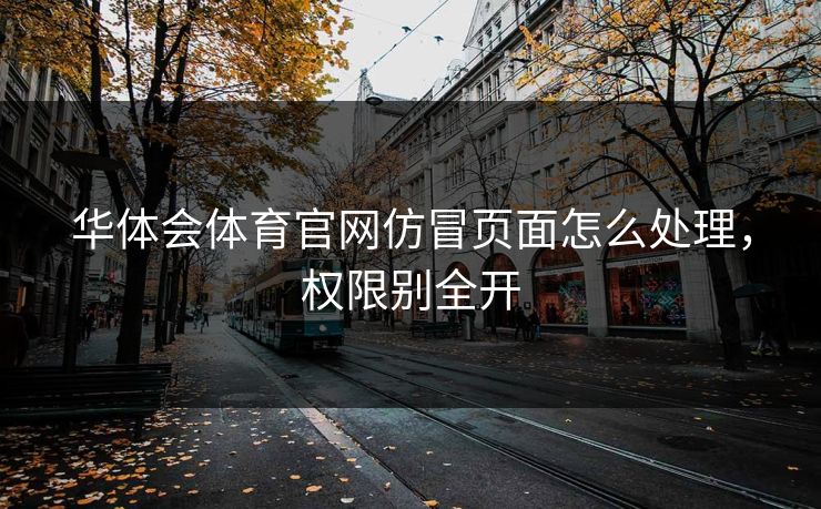 华体会体育官网仿冒页面怎么处理，权限别全开